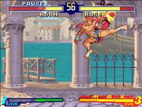 une photo d'Ã©cran de Street Fighter Alpha 2 sur Nintendo Super Nes